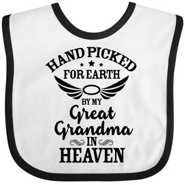 inktastic 37291 - Babero de bebé seleccionado a mano para la Tierra, color blanco y negro