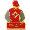 BOLD FORBES - 1976 Kentucky Derby Winner Jockey Silks Pin
