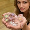 nuneoeuo 30PCS Mini Turtles,Mini Animals Tiny Resin Animalses Glittering Star