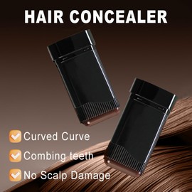 Hair Dye Comb, 2 in 1 Instant Hair Colour Stick, Safe and Convenient Comb Hair Dye, Dark Brown Hair Colour Stick with Applicator, Portable Sweat-Proof Temporary Root Touch Up Dye Hair Cover Up