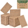 BESSONLE 24 Pack Natural Scrub Kitchen Sponges - Coconut Husk