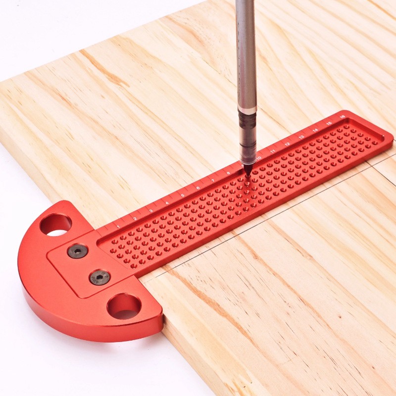 Woodworking T Ruler Aluminum Alloy 0 to 164mm Range 1mm