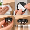 Self-Adhesive Furniture Caster Wheels – Stainless Steel 360° Swivel Rollers