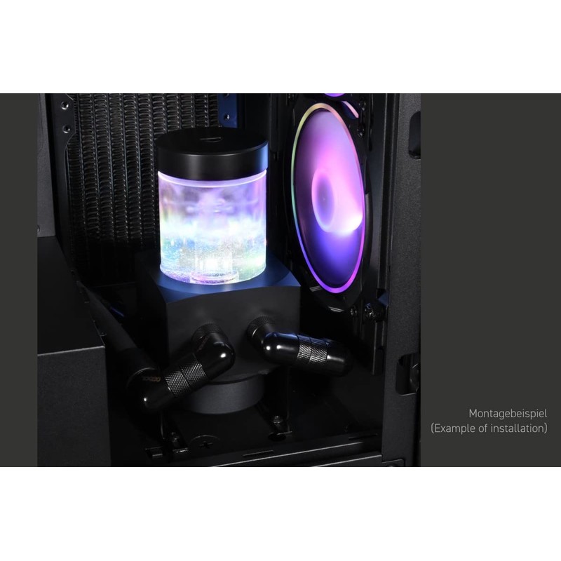 Alphacool Core 100 Aurora ARGB Expansion Tank, Acrylic, Black