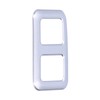 Rear Trunk Trailer Button Frame ABS Silver Trim Fit for