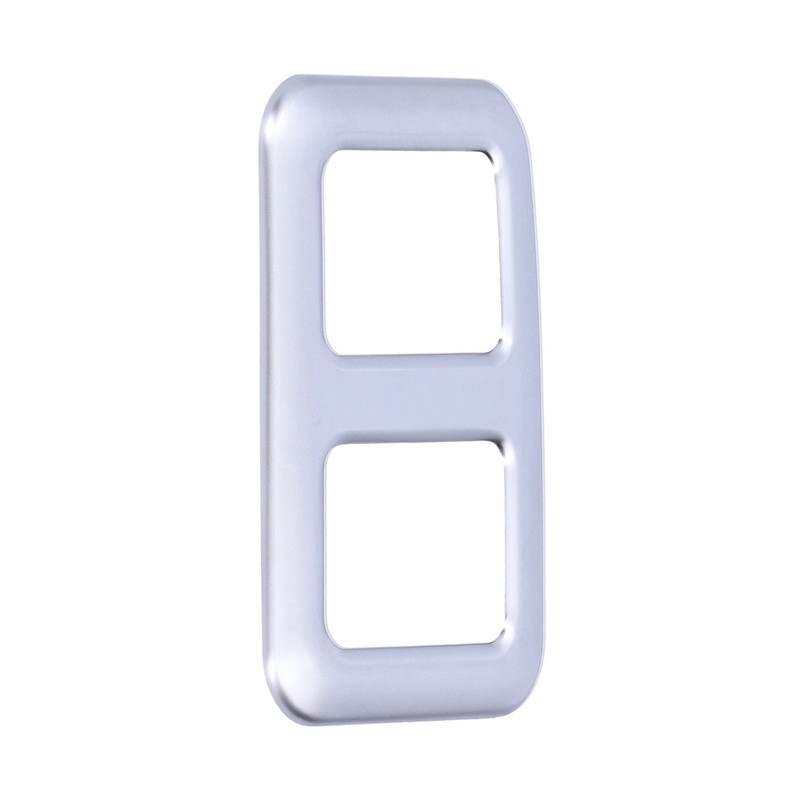 Rear Trunk Trailer Button Frame ABS Silver Trim Fit for