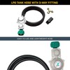 Firman 1810 LPG Tank Hose with 3-Way Fitting, Integrated Regulator,