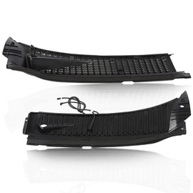 CHEDA Windshield Wiper Vent Cowl Screen Cover Grille Panel Compatible with 1999 2000 2001 2002 2003 2004 2005 2006 2007 Ford F250 F350 F450 F550 Super Duty