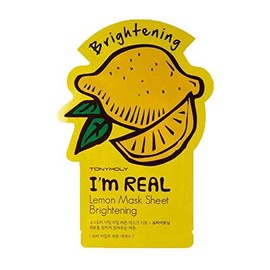 TONYMOLY I’m Real Mascarilla Facial de Limón 5 Pzs Iluminadora y Revitalizante Coreana