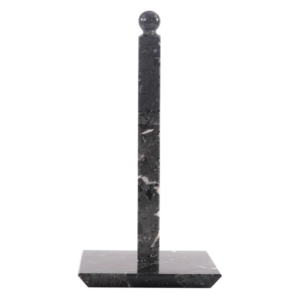 Marble Paper Towel Holder Black 12.5" Inches Handmade Towel Holder