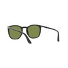 Persol PO3316S Rectangular Sunglasses, Matte Dark Green/Green, 54 mm