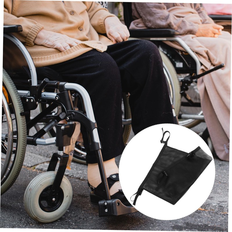 Healeved Oxygen Cylinder Holder Bag for Wheelchair Adjustable Straps Mesh