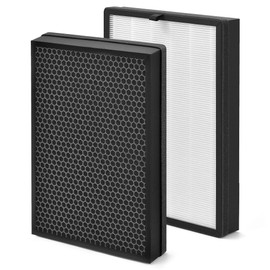 Zouhwaso 2 Pcs BKJ-33 Replacement Filter Compatible with COLZER Air Puri-fier Filter BKJ-33, 3-in-1 BKJ-33 Filter with Premium H13 True HEPA Filter, High Efficiency Acti-vated Car-bon and Pre-Filter