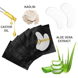 Demure 50 Pairs Eye Pads Eyelash Pads for Eyelash Extension Lint-Free Eye Gel Patch Hydrogel Lint Free Eye Gel Patch for Eyelash Extensions