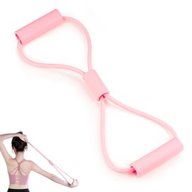 Biiange Chest Expander Pull Exerciser, Arms Pull Up, Pull Rope Strength Training, Chest Expander Resistance, Chest Expander Spring Chest Expander for Home Workout (1Pack, Pink), JJL-0159-01