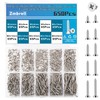 Zmbroll M2 Silver Countersunk Head Self-Tapping Screws 650Pcs Phillips Drive