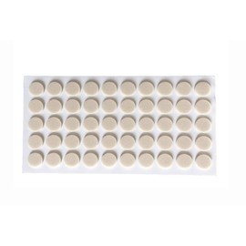 Cabinet Bumpers Furniture Bumpers Kitchen Cabinet Door Stoppers Sound Dampening Rubber Bumpers Made of Soft Eva Rubber for Quiet Drawer Close Anti Slam Cushion Rubber feet Pads 10 mm (100 pcs, Beige)