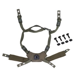 Adjustable Head Size, Helmet Chin Strap, Compatible Nylon Chin Strap for Quick Adjustment of Mich Wendy Helmet Button (OD Green)