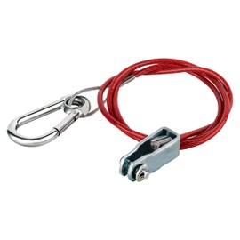 Brake Cable Breakaway Cable with Clevis Safety Rope 100 cm / 1 m Long Trailer Safety Steel Cable Coated for All Standard Braked Trailers