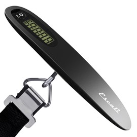 Escali Velo Slimline Portable Travel Luggage Scale with 110 lb Capacity, Black