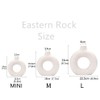 Eastern Rock White Ceramic Vases for Pampas Grass,Water Drop Design