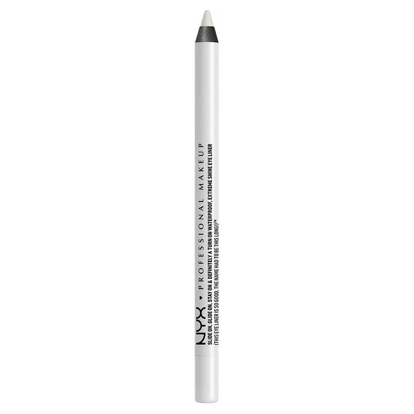NYX PROFESSIONAL MAKEUP Slide On Pencil, Waterproof Eyeliner Pencil, Pure White