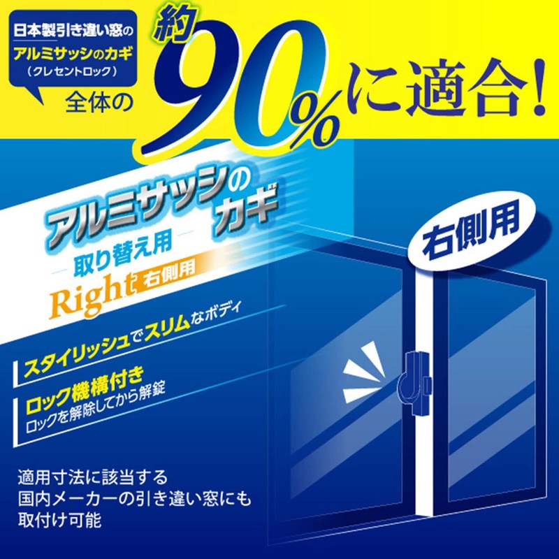 Wake Sangyo IL-033 R General Purpose Crescent Right Side Dark