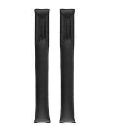 Car Seat Gap Filler,2 pcs pu Leather Car Seat Gap Plug Universal Gap Filler Pad Slot Plug Cover Pad for Most Models of Cars Black