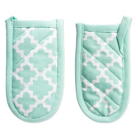DII Lattice Basics Collection Kitchen Essentials, Pan Handle Set, Aqua, 3, Piece