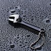 Chumia 3 Pieces Mini Adjustable Wrench Set, Black Spanner with