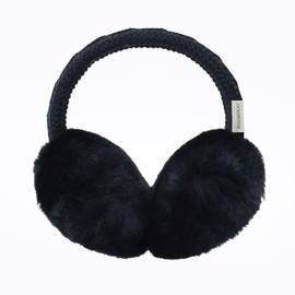 MGGMOKAY Unisex Warmer Earmuffs Winter Outdoor Earmuffs for Women and Men Foldable,Black