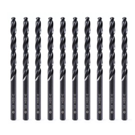 DelitonGude 3.0 mm HSS M35 Cobalt Twist Drill Bit High Speed Steel Set 10 Suitable for Steels, Cast Iron and Other Metals (3.0 mm)