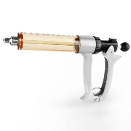 GUDAJIN 50ml Semi-Automatic Livestock Syringe, Veterinary Pull Rod Syringe, Continuous Repeat Syringe With Adjustable Dose, Veterinary Vaccine Injection, Suitable For Farms And Ranches