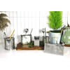 LENITH Stainless Steel Kitchen Round Utensil Holder - Weighted Base