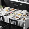 MALACASA Dinnerware Sets, 30 Piece Ivory White Plates and Bowls