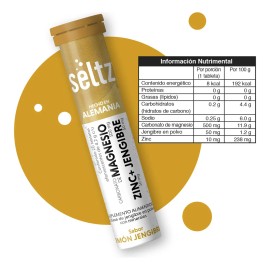 Magnesio+zinc+jengibre Seltz 6 Pack Tabletas Efervescentes