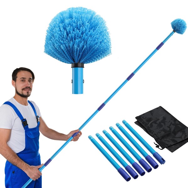 JAOTREL Dusters for Cleaning,Duster, Cobweb Duster with Extension Pole, Medium