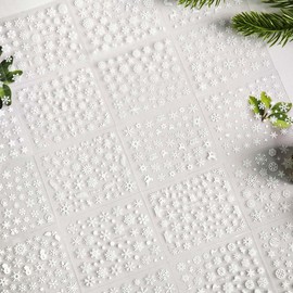 30 Sheets Snowflake Nail Stickers for Women & Girls,Christmas Nail Art Sticker White Snowflake Reindeer Nail Decals,Winter Stickers for Nails 3D Self-Adhesive Nail Art Supplies,DIY Manicure Decor