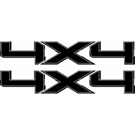 Vinylmark LLC 4x4 Decals (Black) - 2009 to 2012 Compatible with Ford Truck Bed
