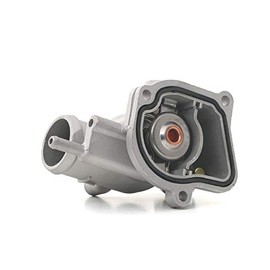 STARK Thermostat Coolant Cooling Water Thermostat with Housing, Metal Housing with Seal, with Temperature Sensor, Opening Temperature: 92°C