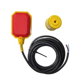 Float Switch for Sump Pump - 16-Foot Water Level Sensor with Honeywell Microswitch and Adjustable Tether Length for Ground Water Bilge Pump and Water Tank – Non-Corrosive PP Casing, Rated to 13 Amps