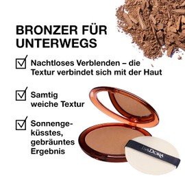 IsaDora Bronzer - High Quality Bronzer Powder - Natural Finishing - Easy to Blend - Bronzing Powder for a Sun-Kissed Complexion - Cruelty Free - Powder Make Up - Golden Tan