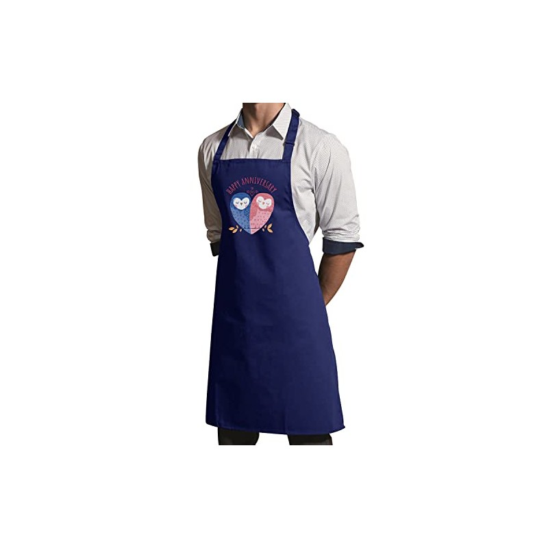 Fabulous Premium-Küchenschürze Navy Owl Anniversary Wedding Celebration Gift Ideas Couple