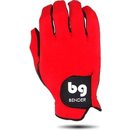 BG Bender Golf Glove | Wear On Right | (Red, Mens XL)