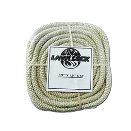 1,500 F Tadpole Seal, Hi-Temp Stove Firebox Gasket 1-1/2 x 1/2 x 12' Brown