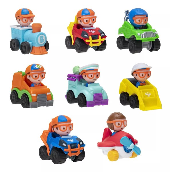 Jazwares Paquete De 8 Mini Coches De Blippi Color Multicolor