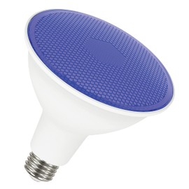 Satco S29482 11.5 Watt PAR38 LED Color Light Bulb, Blue