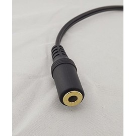 yueton 2 Pack Gold 3.5mm 6 Inch Stereo Female Mini Jack to 2 Male RCA Plug Adapter Audio Y Cable