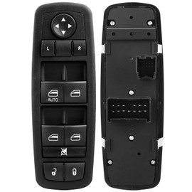 A-NAFTULY Driver Side Master Power Window Switch Replacement fits for Jeep Liberty 2008 2009 2010 2011 2012, Dodge Nitro 2008-2012, Dodge Journey 2009-2010, Window Control Switch, 4602632AG, 4602632AH