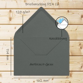 Neuser FarbenFroh Envelopes C6 162 x 114 mm Wet Adhesion